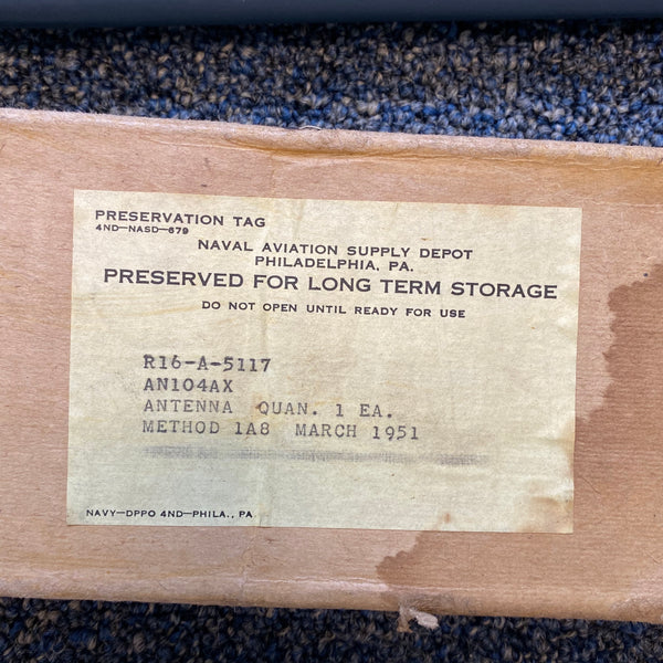F4U Corsair Camfield Propeller WWII Korean War US Navy Antenna Mast