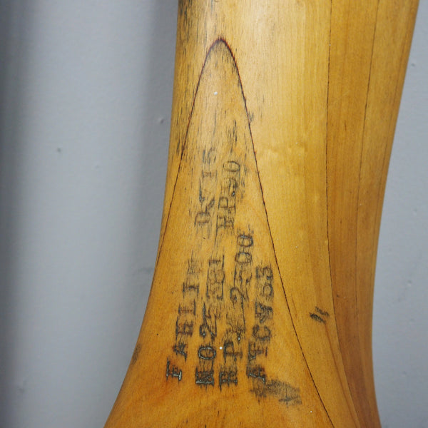 Original Ole Fahlin 1930's Culver Cadet Antique Wooden Wood Airplane Propeller