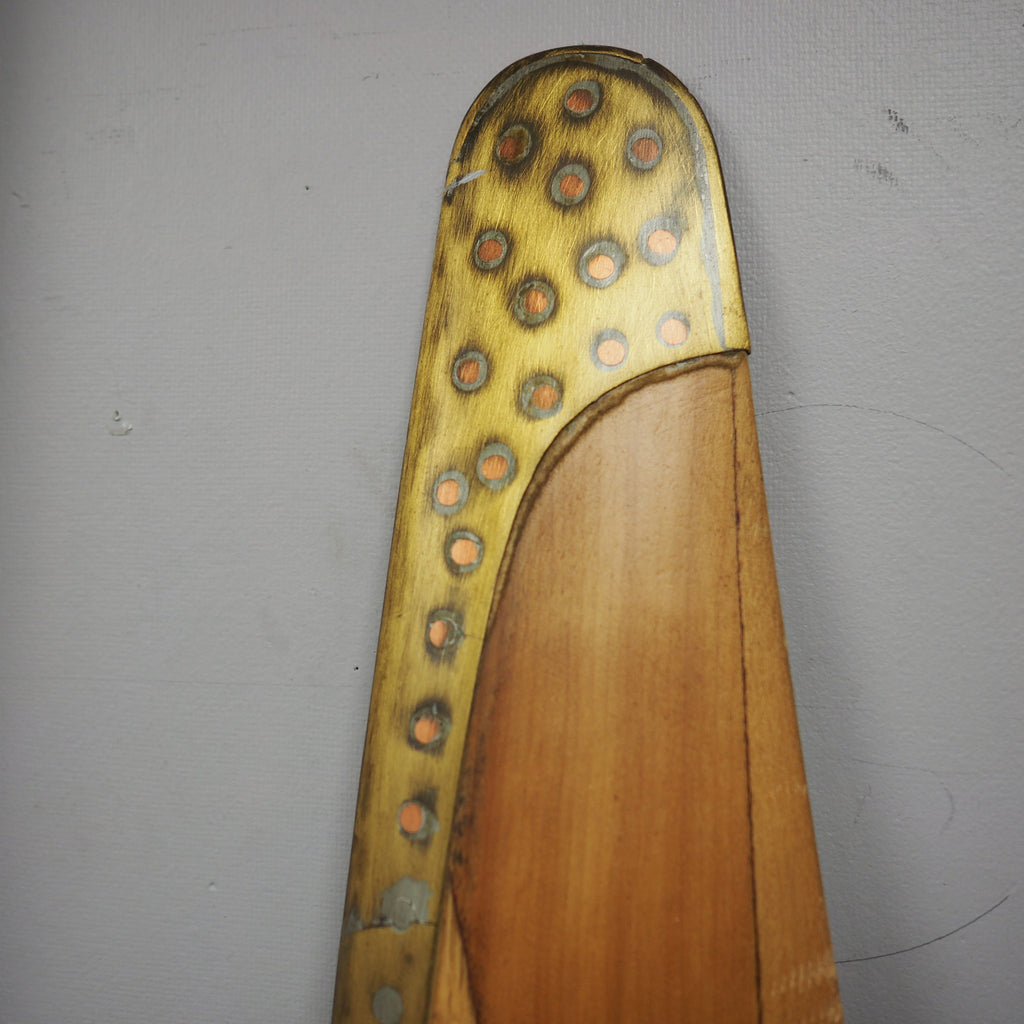 Ole Fahlin 1930's Culver Cadet Wooden Airplane Propeller Aviation Art