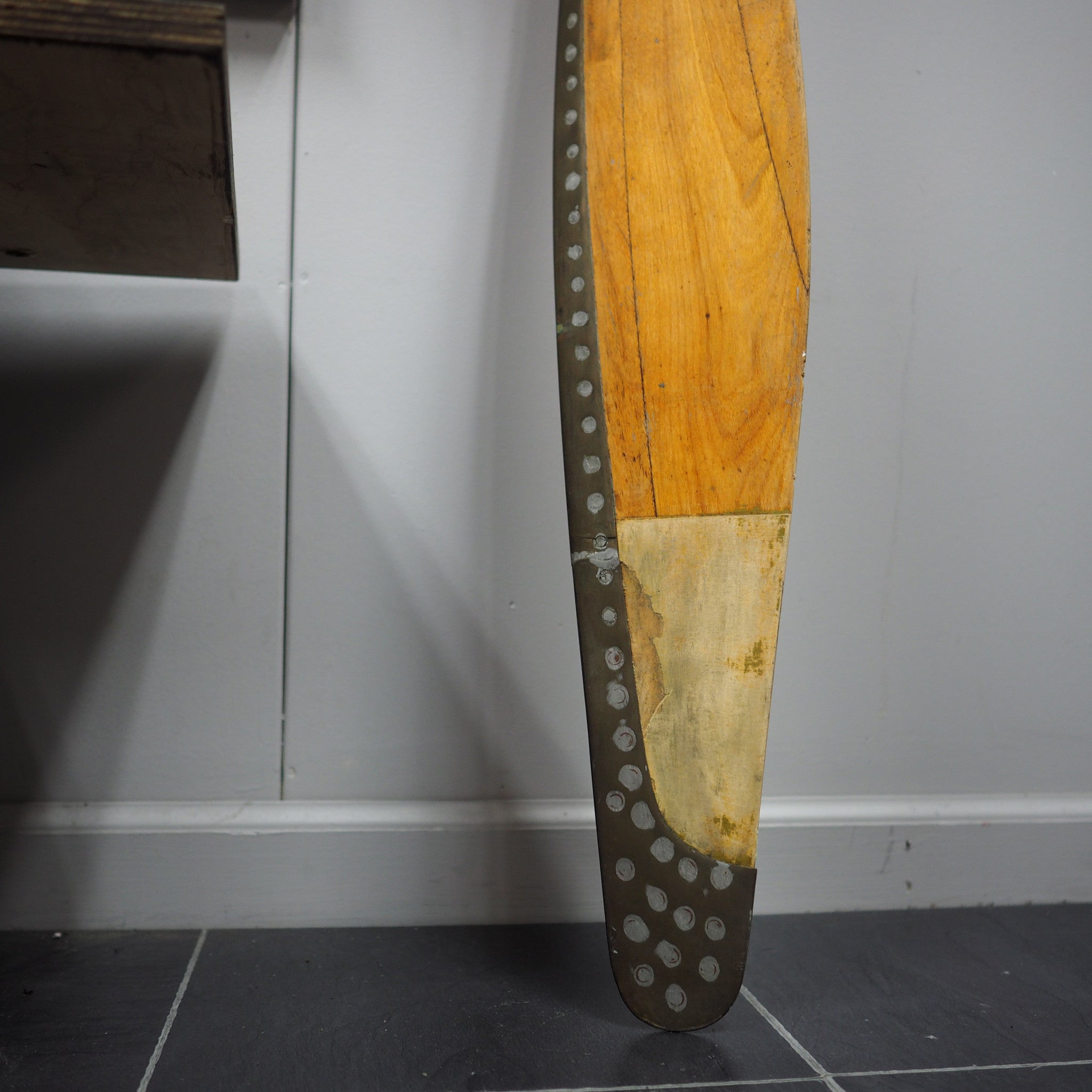 Ole Fahlin 1930's Culver Cadet Wooden Airplane Propeller Aviation Art
