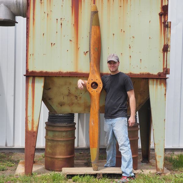Ole Fahlin 1930's Waco Antique Wooden Wood Airplane Propeller