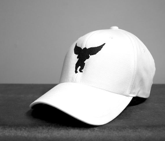 Flying Monkey Black & White Monochrome Colorway embroidered Flexfit Aviator Hat