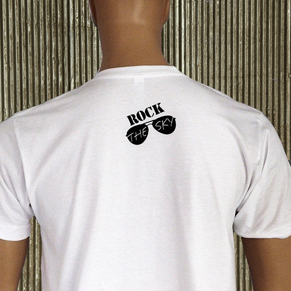 Flying Monkey Black & White Monochrome Colorway American Apparel Aviator T-Shirt