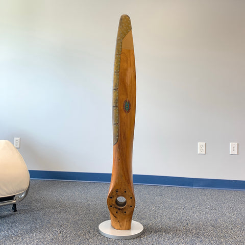 1930's Gardner Half Wooden Airplane Propeller with Base Fairchild 22-C7A Design 1501 ATC 428