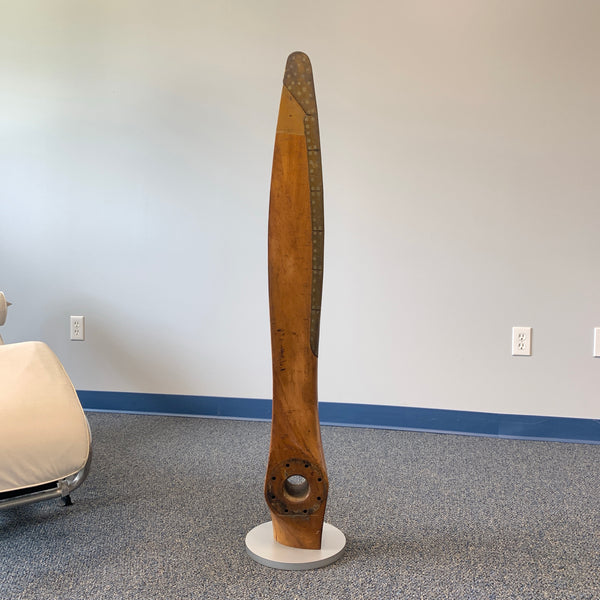 1930's Gardner Half Wooden Airplane Propeller with Base Fairchild 22-C7A Design 1501 ATC 428