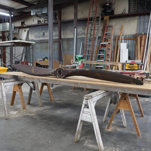 10FT+ Hamilton Aero Banana Milwaukee Wisconsin 1920's Wooden Airplane Propeller