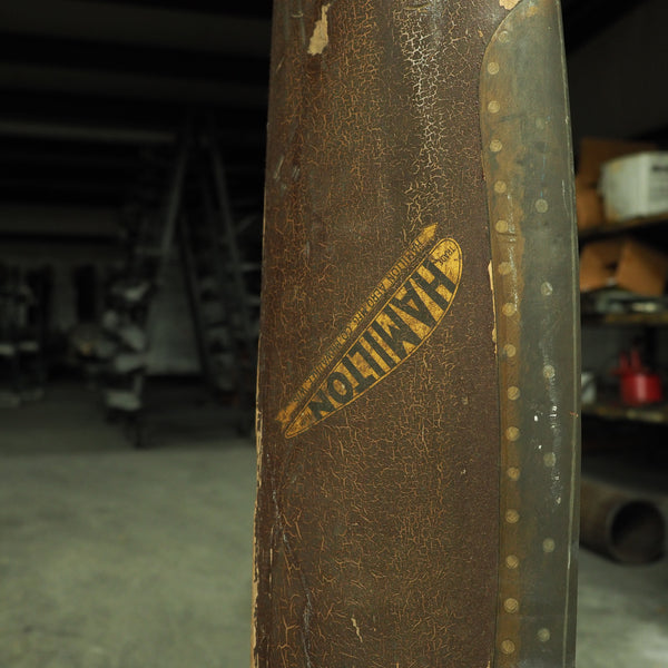 10FT+ Hamilton Aero Banana Milwaukee Wisconsin 1920's Wooden Airplane Propeller