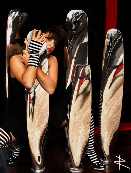 The Propsicle Mirror Polished Chrome Airplane Propeller Blade ( Hartzell )