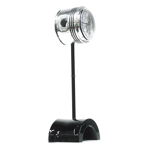 High in the Sky Continental Motors 0-200 C90 Airplane Engine Polished Chrome Piston Pinup Clock