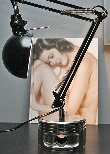 J-Cobs Radial Airplane Engine WWII Flying Monkey Aviator Piston Desk Lamp (Black Edition)