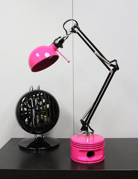 J-Cobs Radial Airplane Engine WWII Rock the Sky Aviator Piston Desk Lamp (Pilot Princess Pink Edition)