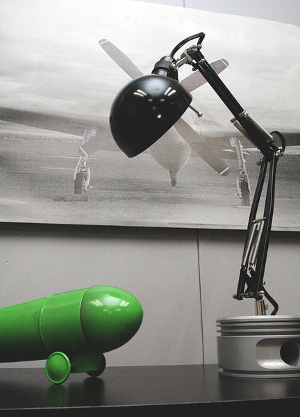 J-Cobs Radial Airplane Engine WWII Flying Monkey Aviator Piston Desk Lamp (Metallic Edition)