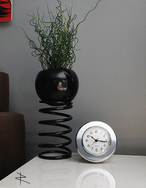 J-Cobs WWII Boeing Stearman Warbird Radial Engine Piston Mirror Polished Desk Clock