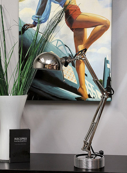 Retention Piston Flying Monkey Aviation Art Cessna 182 Skylane Desk Lamp