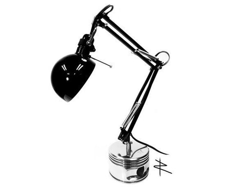 J-Cobs Radial Airplane Engine WWII Flying Monkey Aviator Piston Desk Lamp (Black Edition)