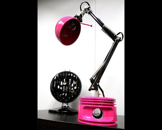 J-Cobs Radial Airplane Engine WWII Rock the Sky Aviator Piston Desk Lamp (Pilot Princess Pink Edition)