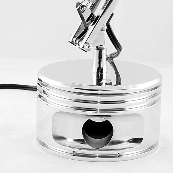 J-Cobs Jacobs Radial Engine WWII Chrome AMERICAN FLAG usa Aviator Piston Desk Lamp