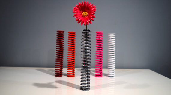 Bamboo / Flowers Aviation Art Custom Metal Spring Vase off Real Flying Airplane