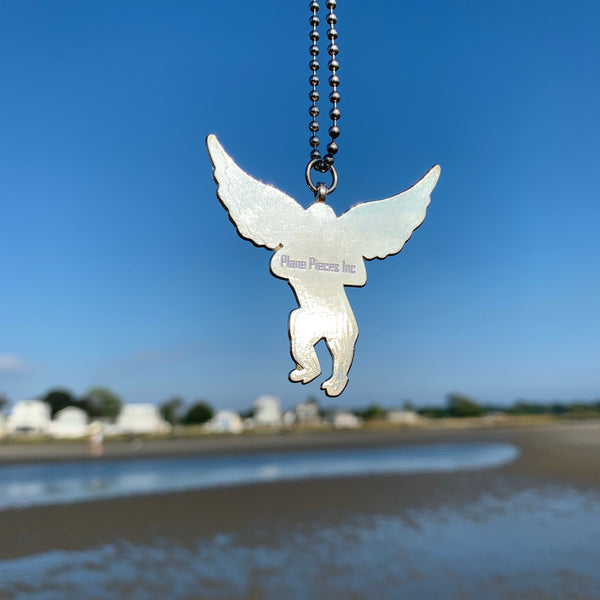 Flying Monkey Chrome Plated Ball Chain Mile High Rockstar Necklace