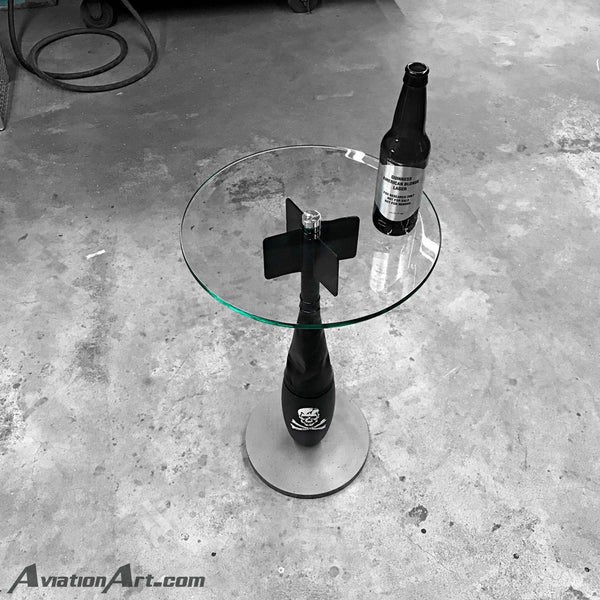 MK-76 Inert Grumman F-14 Tomcat Fighter Practice Bomb Martini Side Table