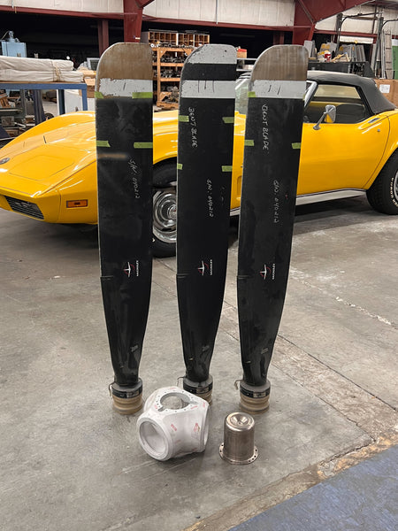 106" 3-Bladed ROTF ( Right off the Plane) Caravan Propeller Wall Display