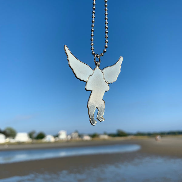 Flying Monkey Chrome Plated Ball Chain Mile High Rockstar Necklace