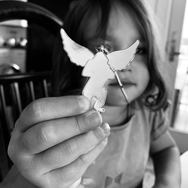 Flying Monkey Chrome Plated Ball Chain Mile High Rockstar Necklace