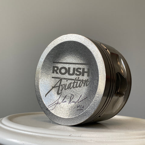 P51 Mustang WWII Jack Roush Signed Piston Merlin Rolls Royce Airplane Engine