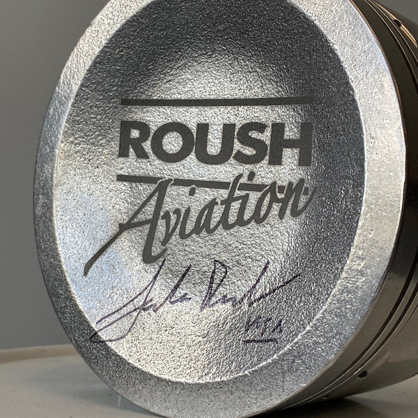 P51 Mustang WWII Jack Roush Signed Piston Merlin Rolls Royce Airplane Engine
