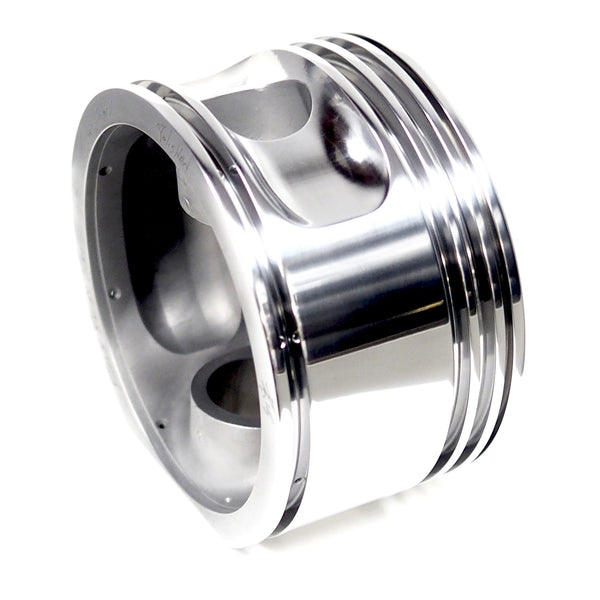 J-Cobs WWII Boeing Stearman Warbird Radial Engine Piston Mirror Polished Desk Clock