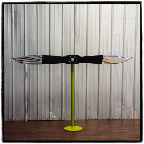 The Long Horn - Modern Fix-Pitch Airplane Propeller Sculpture Wall Display