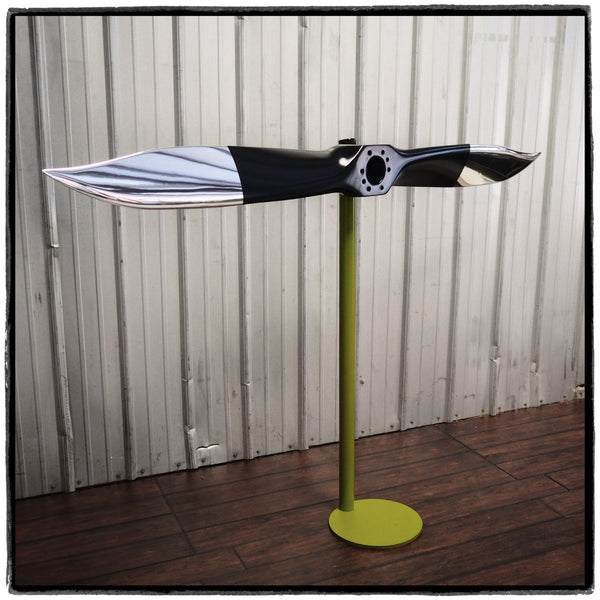 The Long Horn - Modern Fix-Pitch Airplane Propeller Sculpture Wall Display