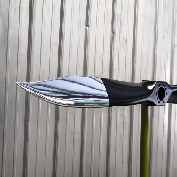 The Long Horn - Modern Fix-Pitch Airplane Propeller Sculpture Wall Display