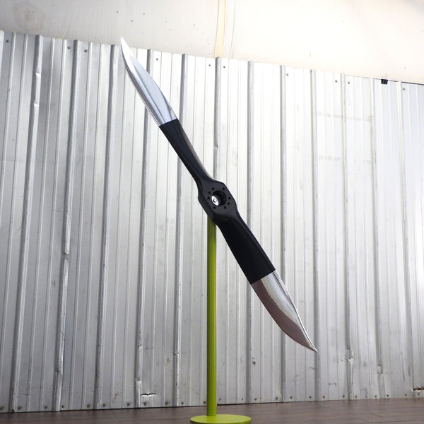 The Long Horn - Modern Fix-Pitch Airplane Propeller Sculpture Wall Display