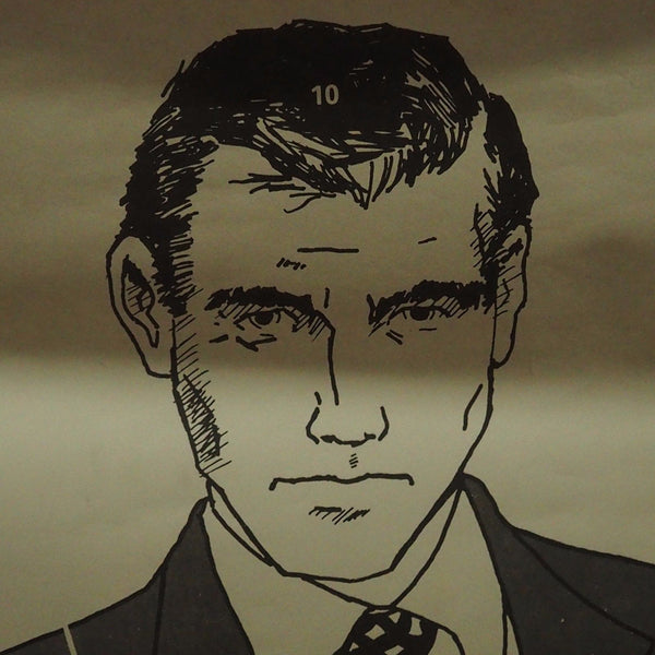 NOS Shooting Range 1970's Secret Service MPPC James Bond Police Revolver Vintage Target