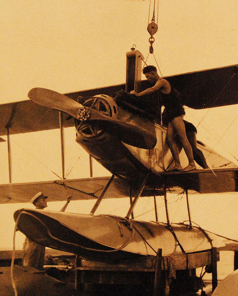 Sterling Burgress 1900's WWI Curtiss N-9 Navy Floatplane Antique Wooden Wood Airplane Propeller