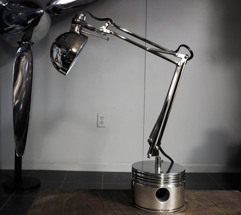 Pratt & Whitney R-2800 Flying Monkey MIRROR POLISHED Radial Engine Piston Desk Lamp
