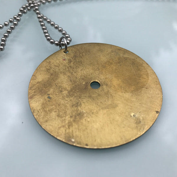 P-51 Mustang WWII Warbird Airplane 8-Day Clock Cockpit Instrument Panel US Army Dog Chain Necklace - Original from World War II