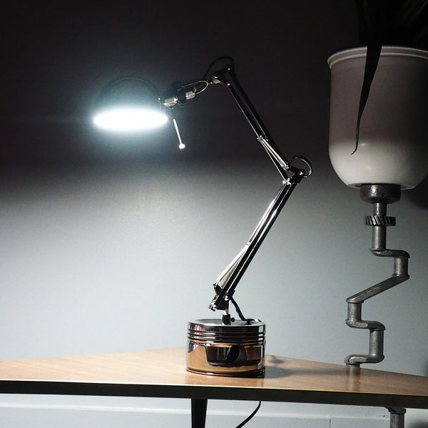 P-51 Mustang Packard V1650 Rolls Royce Merlin Engine Aviator Piston Desk Lamp