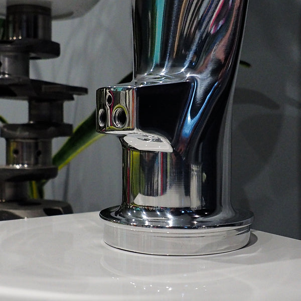 the Piggy High Polished Airplane Propeller Blade Display Sculpture