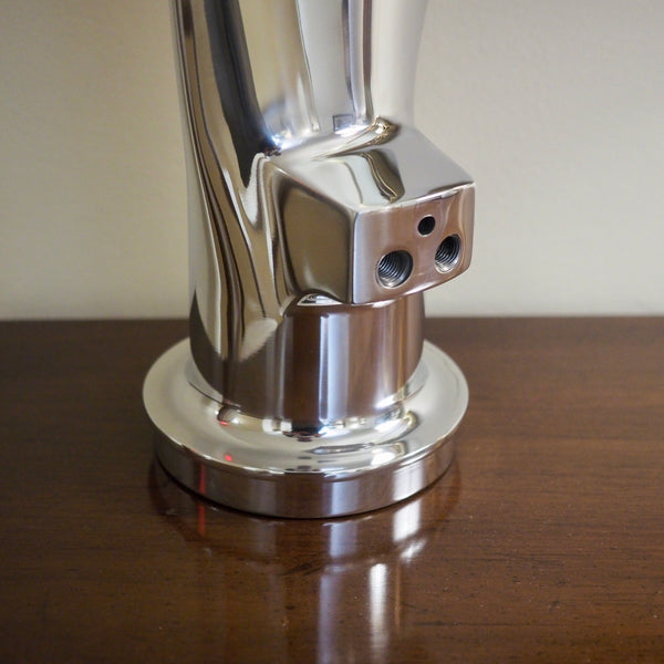 the Piggy High Polished Airplane Propeller Blade Display Sculpture