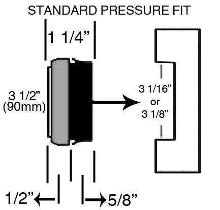3 1/2" (90mm) Pinup Nose Art Army Salute WWII Airplane Brunette Fit-Up Insert Clock