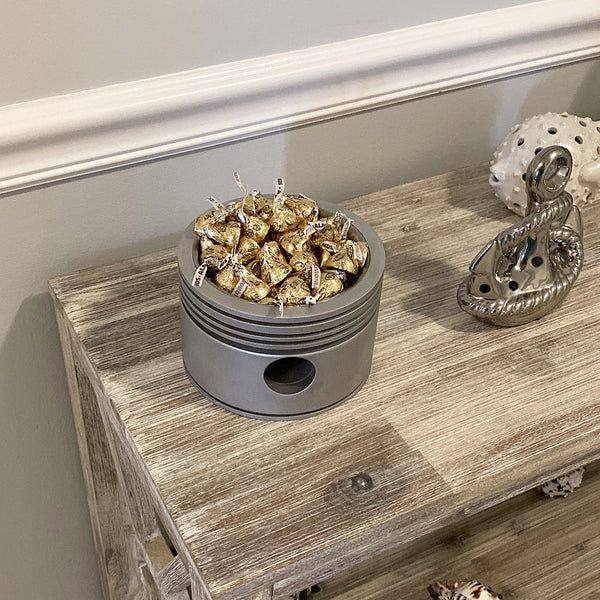 Pratt & Whitney R-2800 F4U Corsair Fighter Airplane Radial Engine Raw Piston Candy Bowl