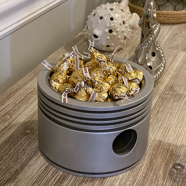 Pratt & Whitney R-2800 F4U Corsair Fighter Airplane Radial Engine Raw Piston Candy Bowl