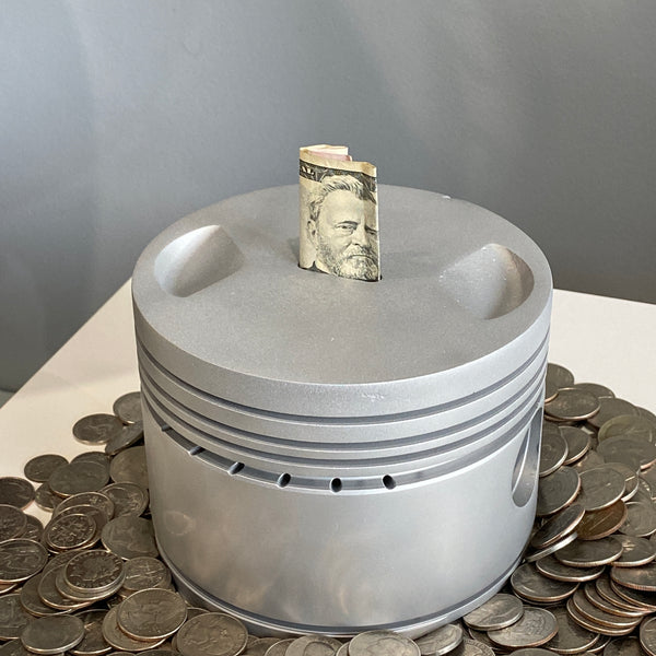 Pratt & Whitney Warbird Aircraft Radial Engine Raw Piggy Bank Piston