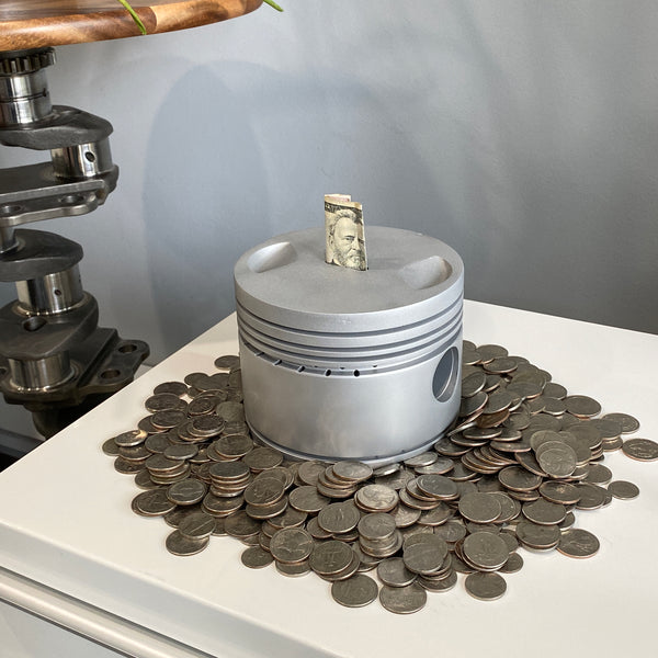 Pratt & Whitney Warbird Aircraft Radial Engine Raw Piggy Bank Piston