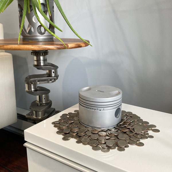 Pratt & Whitney Warbird Aircraft Radial Engine Raw Piggy Bank Piston