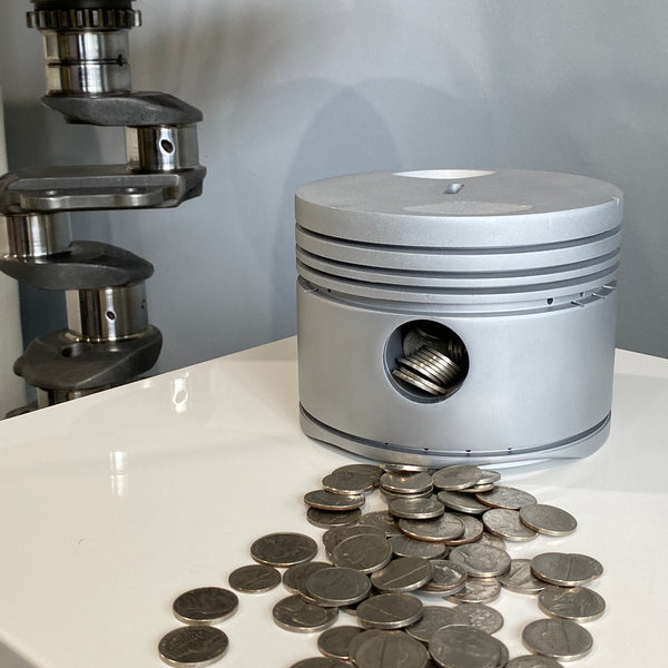 Pratt & Whitney Warbird Aircraft Radial Engine Raw Piggy Bank Piston