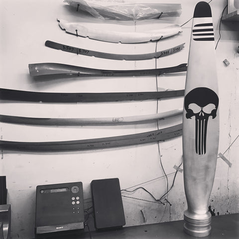 Punisher Aviator Glasses US Military Army Navy Seals Airplane Propeller Blade (inverted)