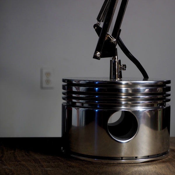 Pratt & Whitney R-2800 Flying Monkey MIRROR POLISHED Radial Engine Piston Desk Lamp